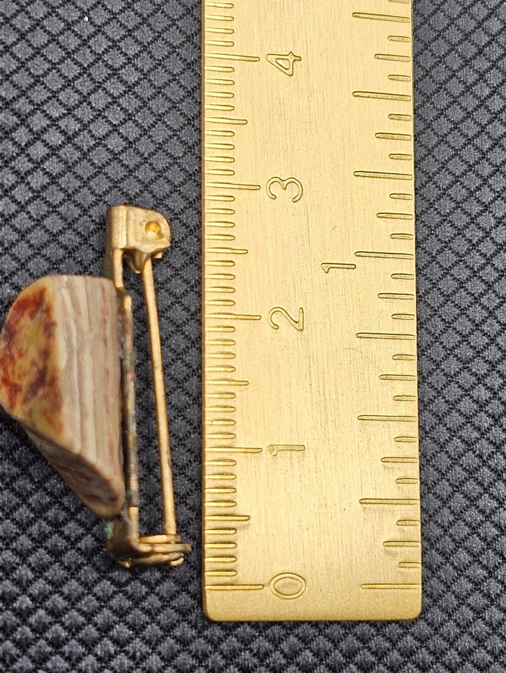 Stone Slice Brooch - Picture 2 of 2